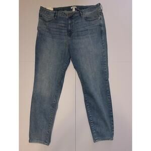 Forever 21+ High Rise Skinny Jeans Light Wash Blue Size 20W Women's Plus